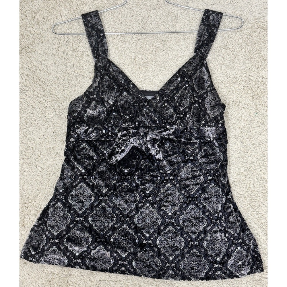 Apt 9 Y2K Velvet Babydoll Cami Top Romantic Sexy Goth Whimsigoth Womens M Witchy